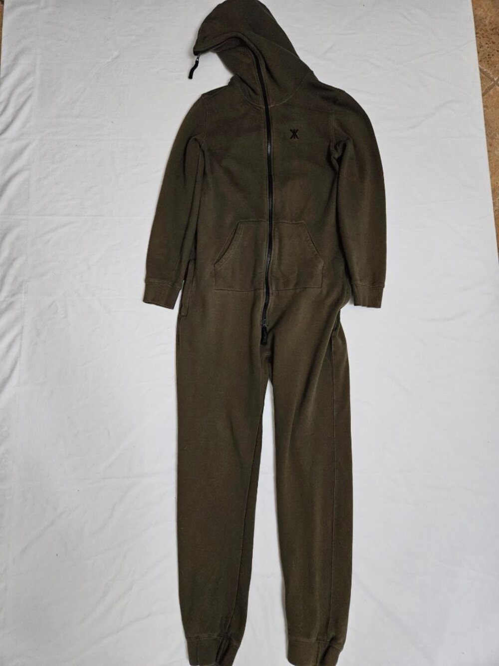 ONEPIECE aprés-ski Norwegian Original Zip Jumpsuit Onesie Olive Green Full Zip